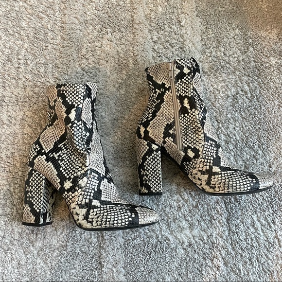 Aldo snakeprint heeled boots - Picture 1 of 4